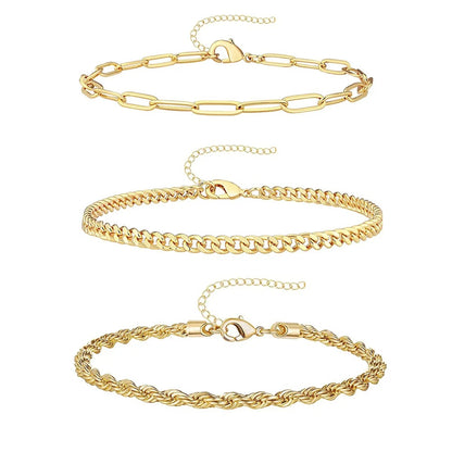 Ensemble de chaine de cheville 3 pièces